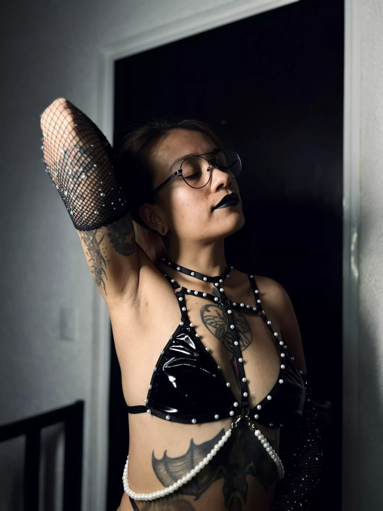 Nerdy goth girls require daily creampies