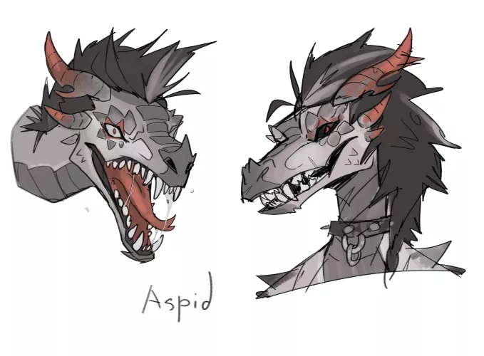 One of my main OC's. Aspid or Leroy - his original name :3 Chaotic character as possible)