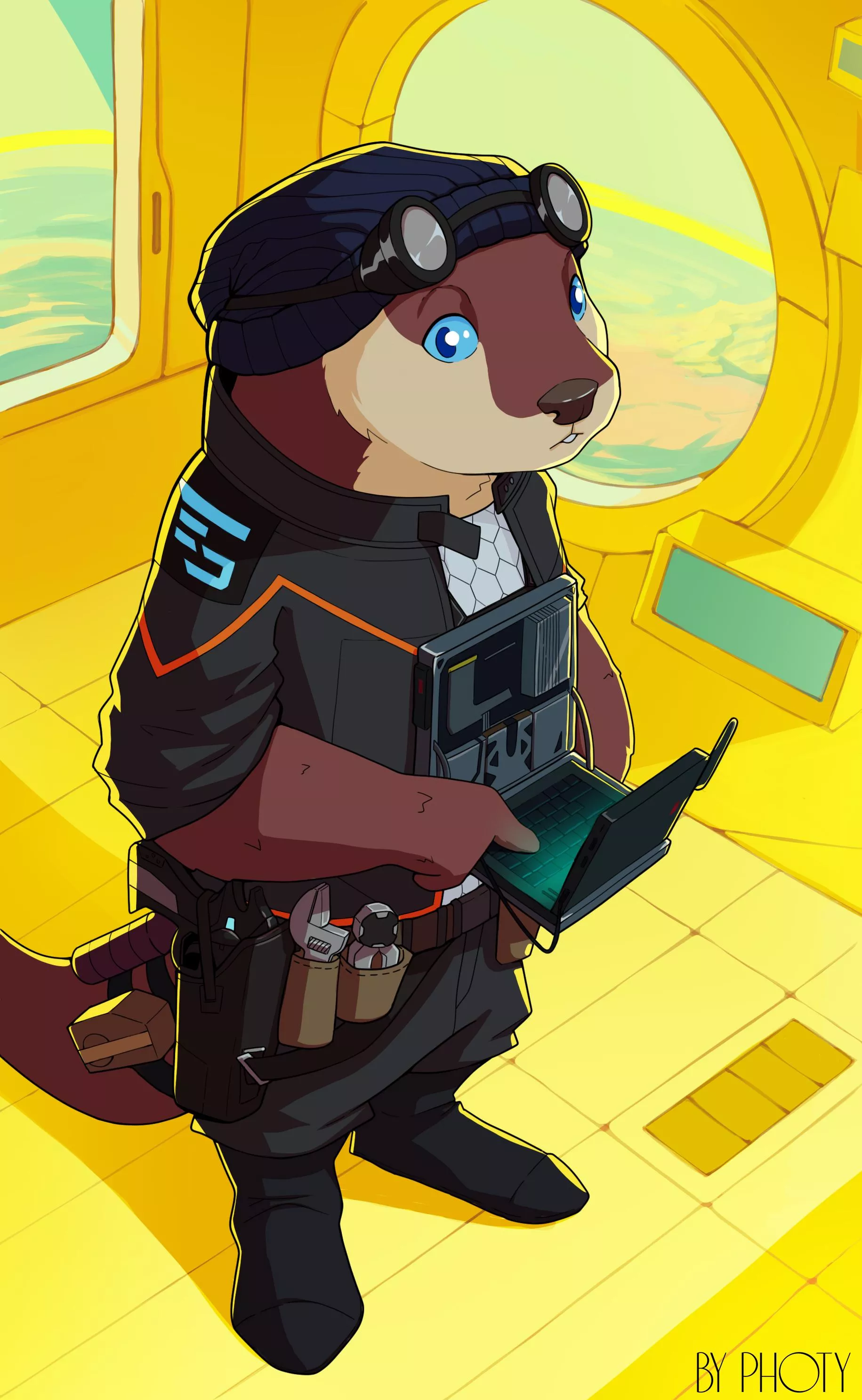 Otter in Engineer Mode (by me) [comms open]
