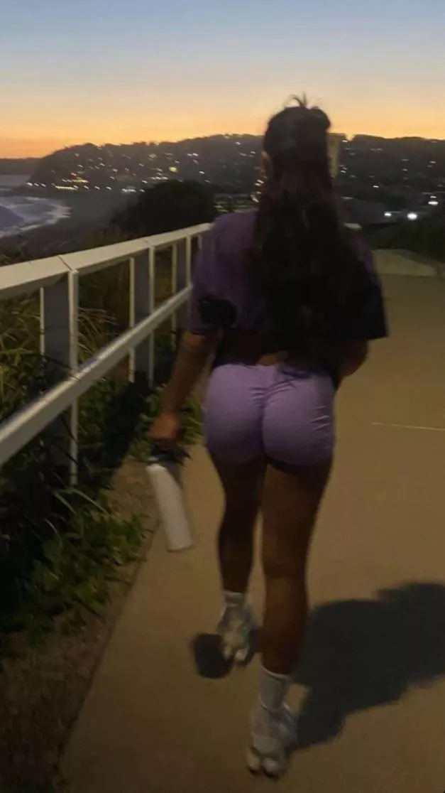 Proudly showing her gift out and about