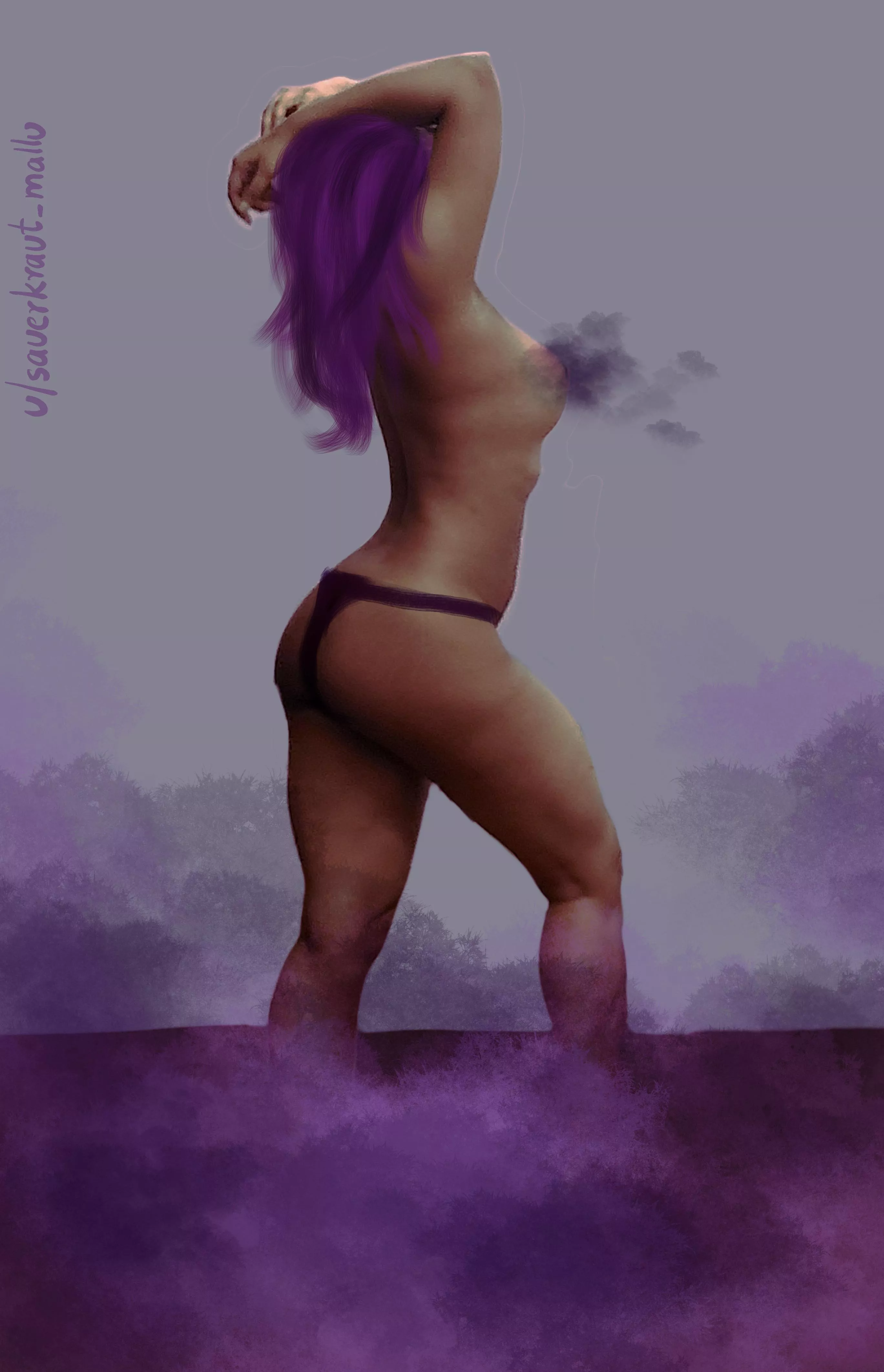 Purple bubblegum (f) cosplay