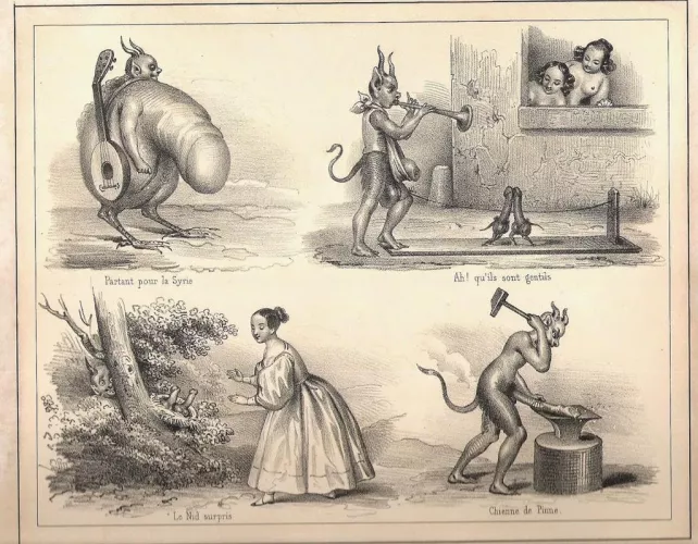 Sir, For the amusement of new and old patrons alike, I would like to share an unusual illustrated publication from my private Library.