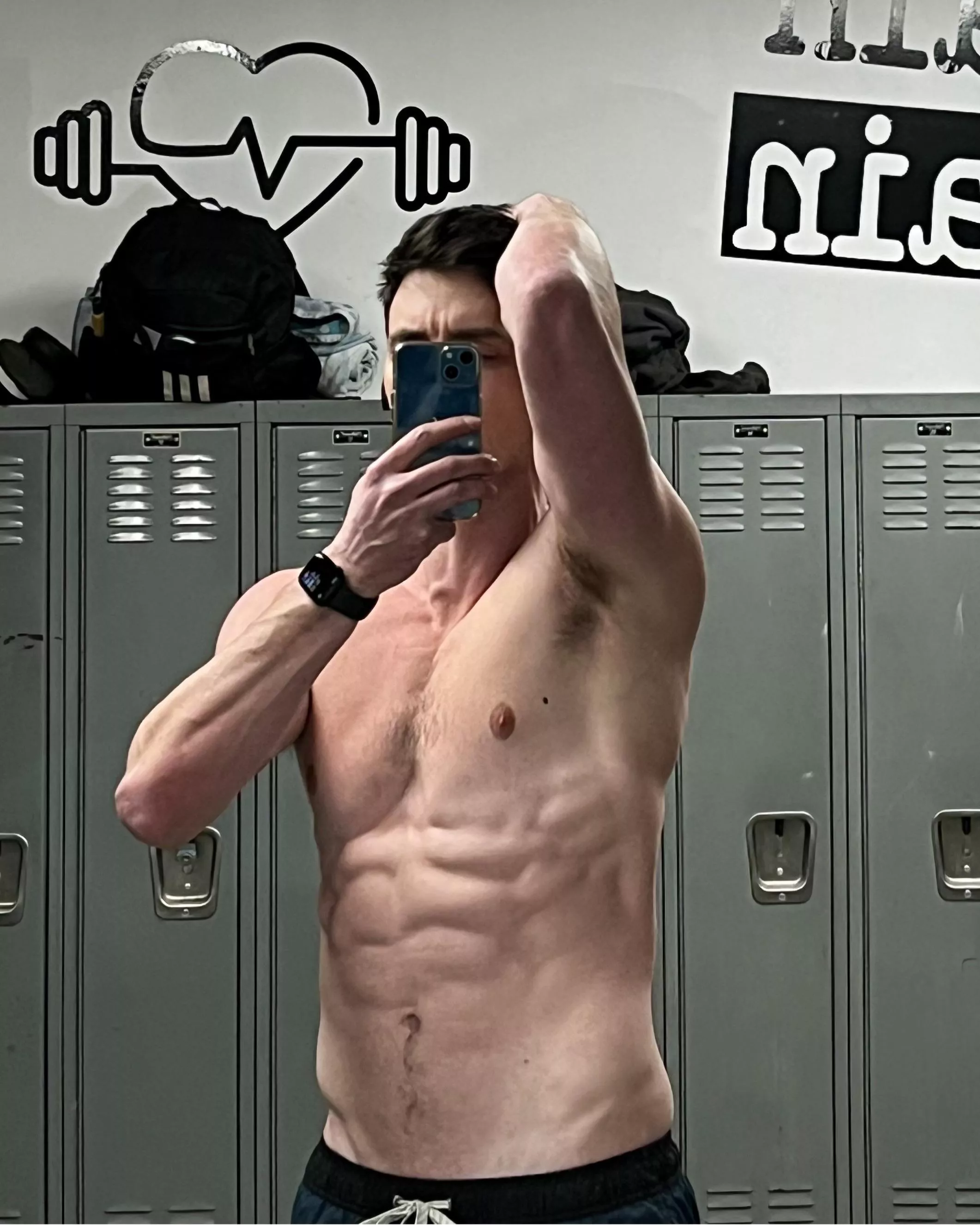 Smells like Old Spice and sweat