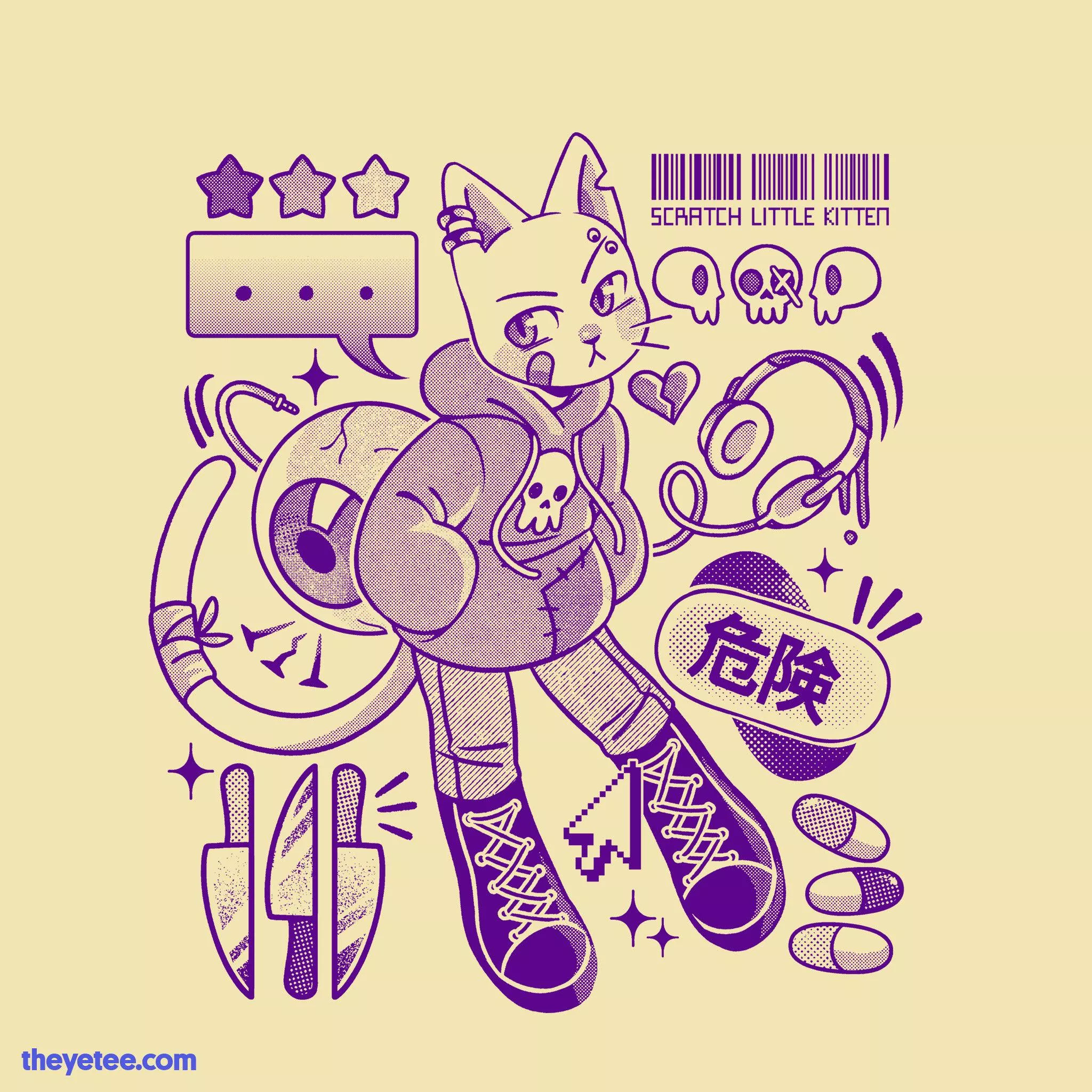 Today on The Yetee I have a anthro cat art as a t-shirt design 😻