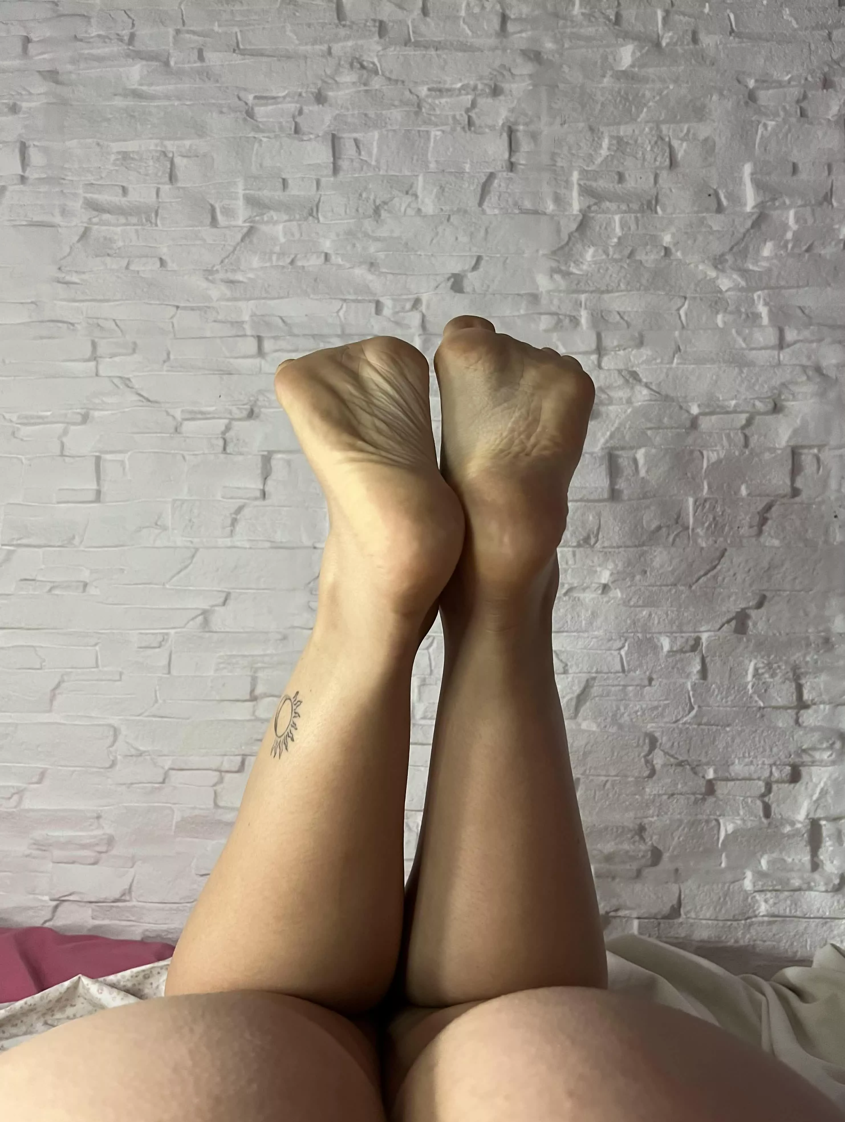 Which one would you like to be on your face first, my ass or my feet?