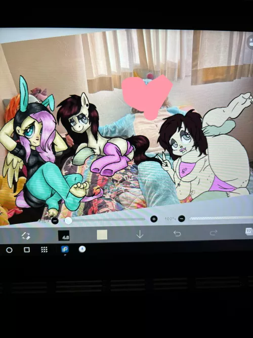 Working on some special art for a friend of mine X3