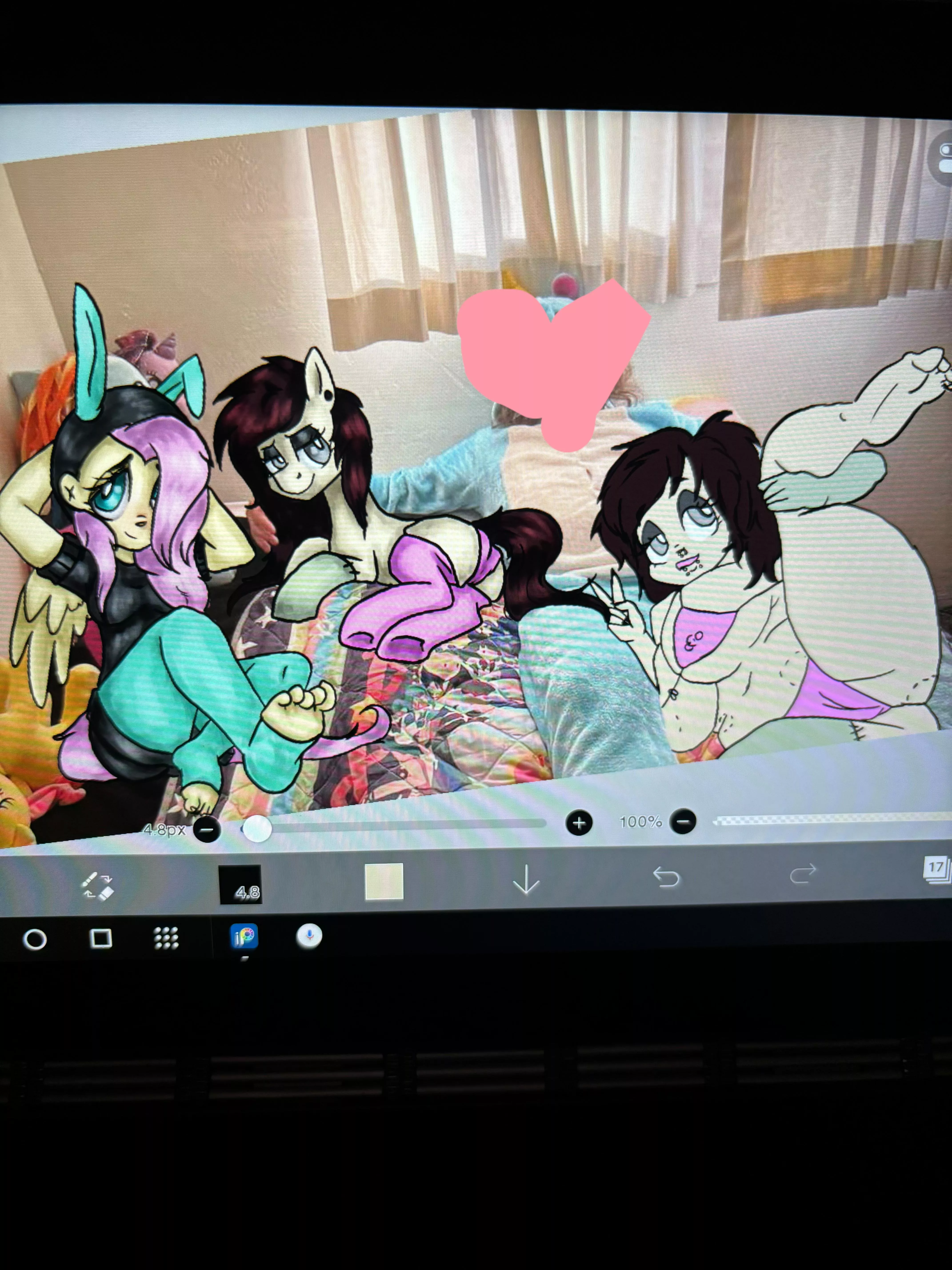 Working on some special art for a friend of mine X3