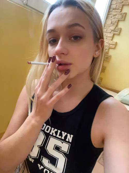 after a cigarette, I'll take your dick