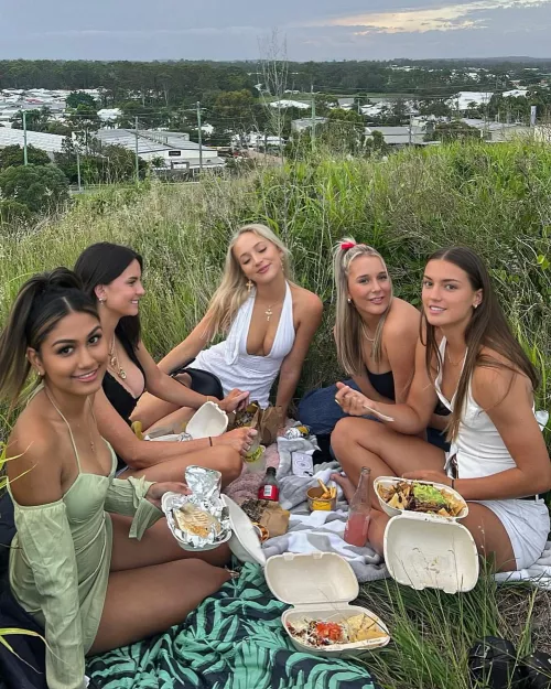cuties having a picnic