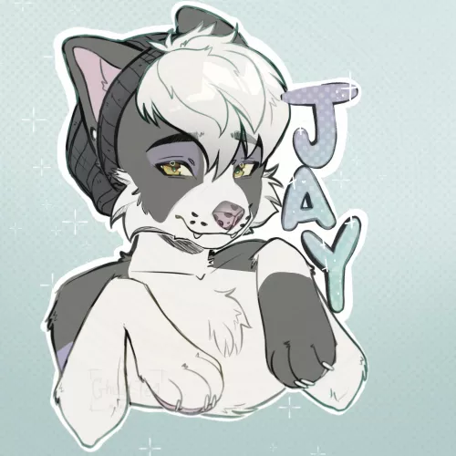 Digital version of a badge i finished 🩵