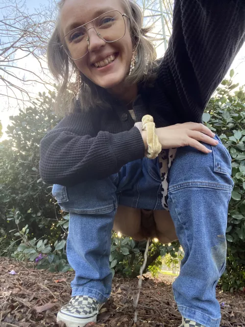 Don’t be shy, crawl under me and drink my pee