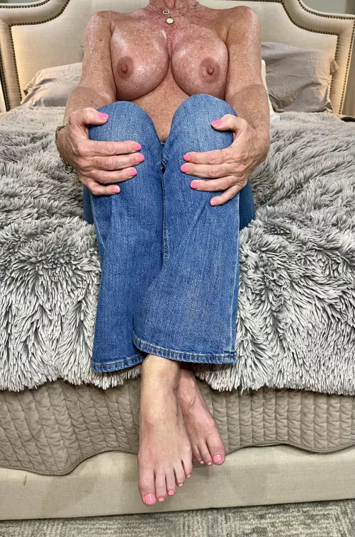 Freckles boobs and a new pedicure