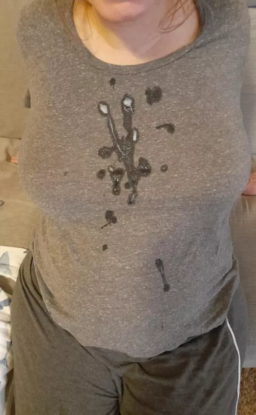 I had a feeling he wanted to make a mess all over me