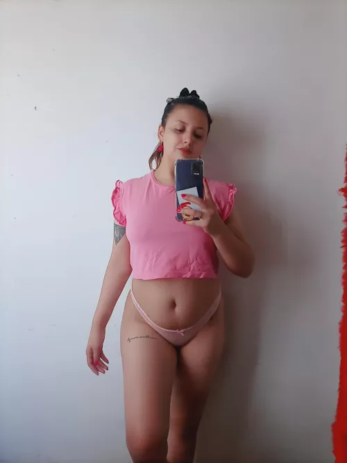 I love my croptop... today I'm all in pink 💝🙈