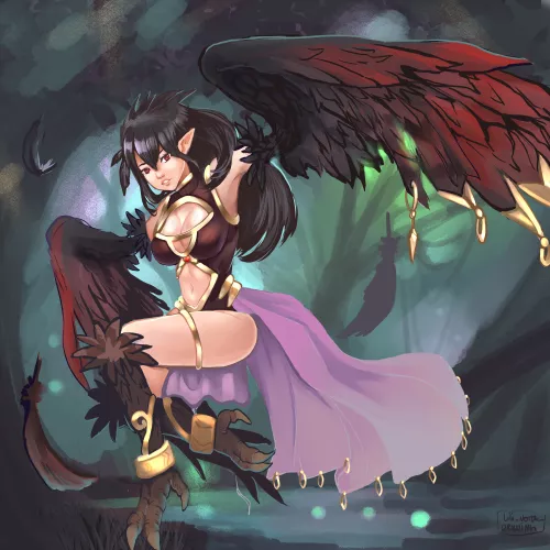 I made this cute Harpy commission and wanted to share it with you, guys!