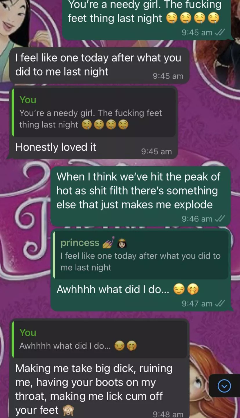 Isn’t it fun to reminisce about play time with your sub 🤭