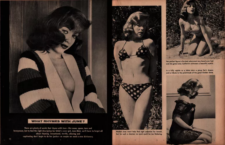 June Blair Gala November 1956