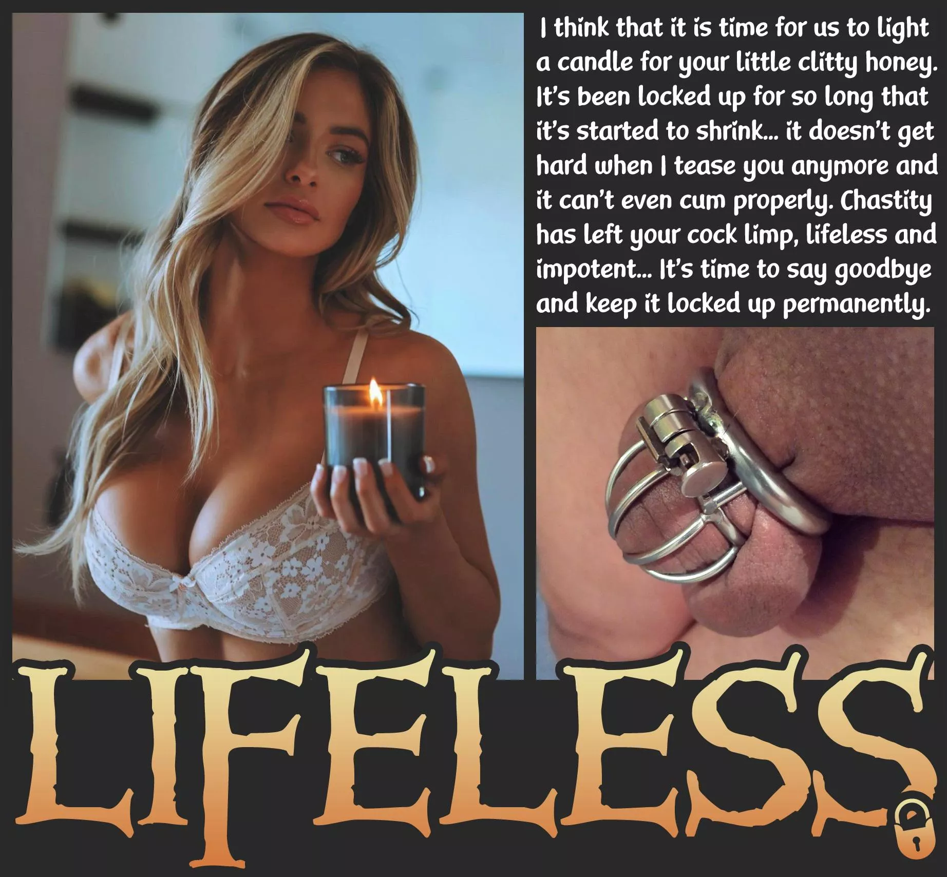 LIFELESS [chastity] [femdom] [denial]
