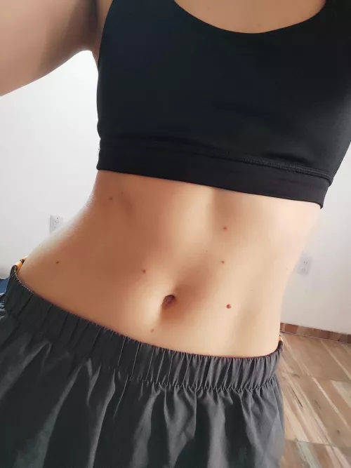 my black top makes my polka dots stand out