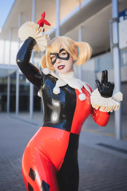 My Harley Quinn latex cosplay