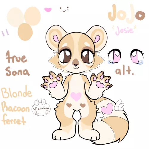 My truesona is a blonde raccoon ferret, what’s yours? ( ̳• ·̫ • ̳)