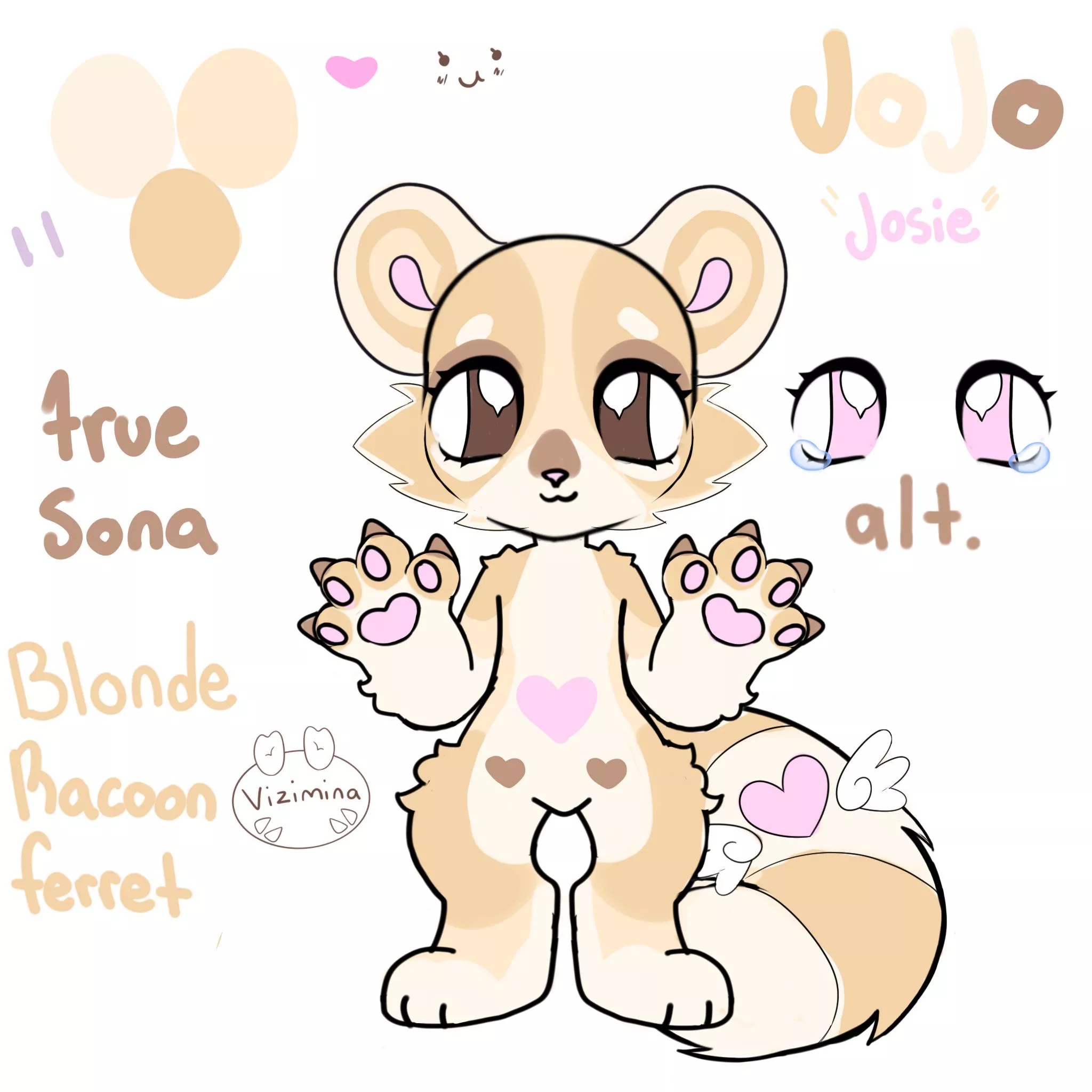My truesona is a blonde raccoon ferret, what’s yours? ( ̳• ·̫ • ̳)