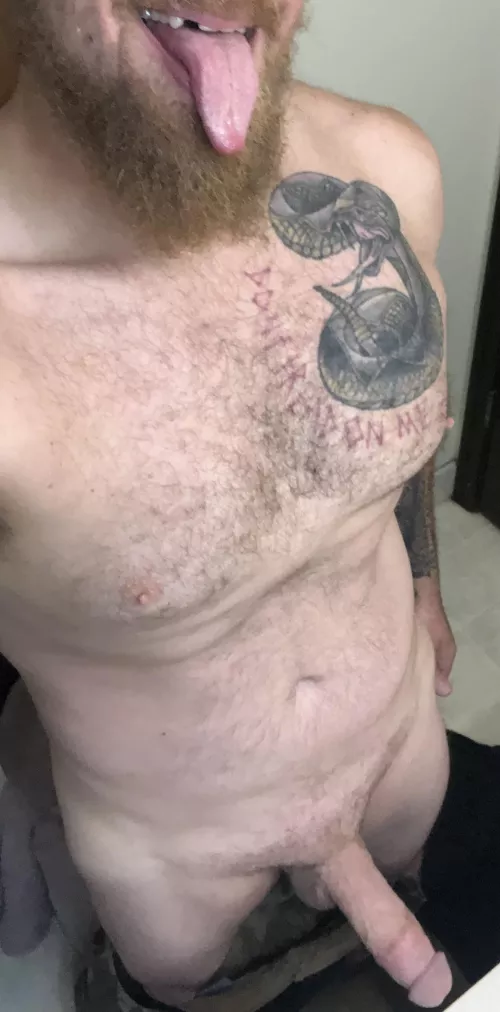 On your knees and worship it…