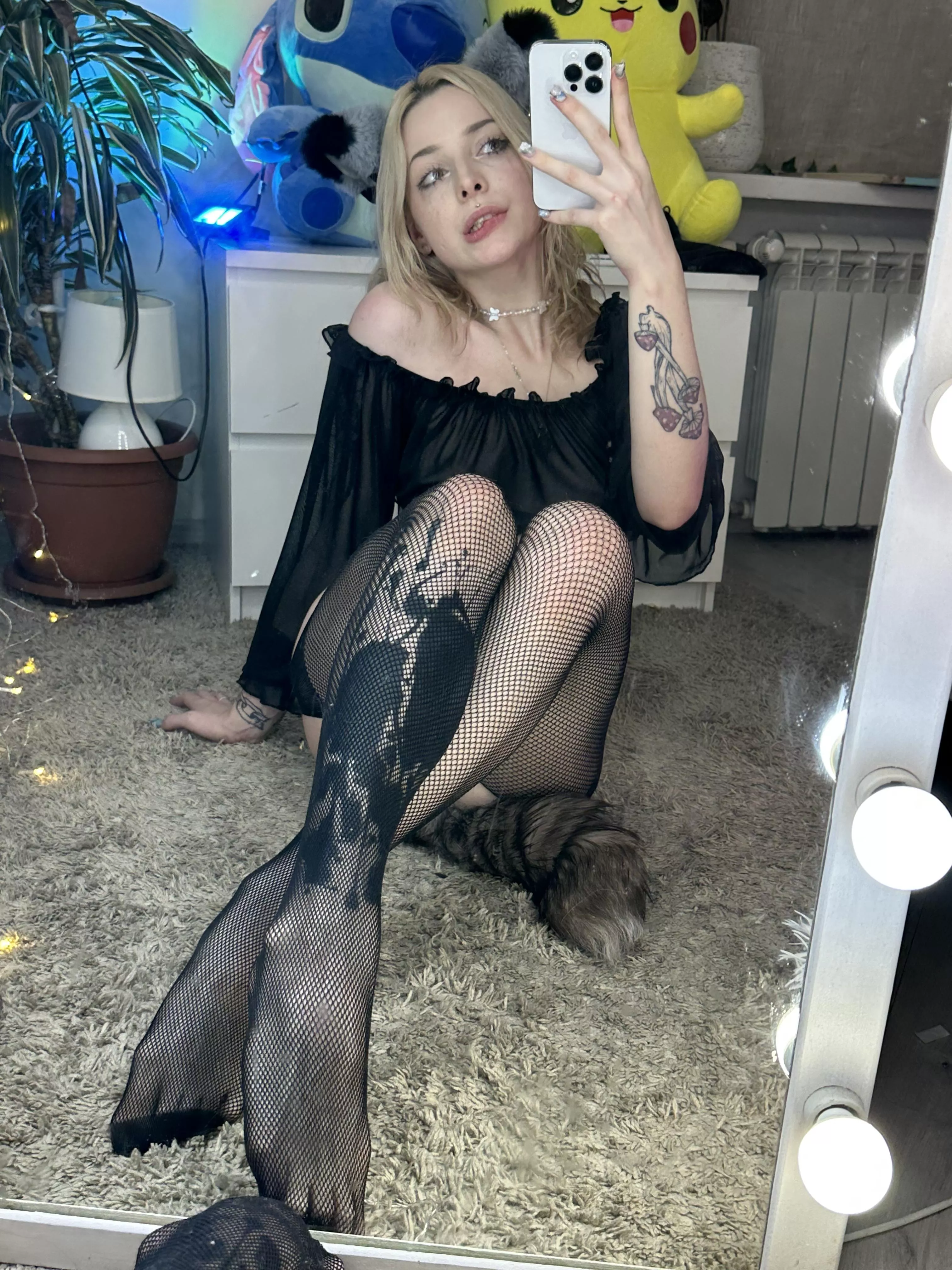 Rip my fishnets and slide inside