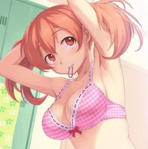 She turns her head to check her pits. What do they smell like?