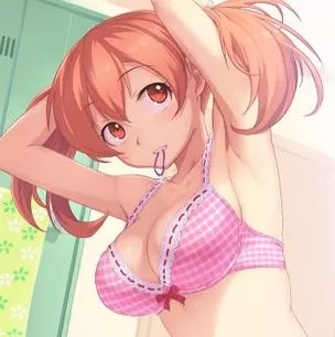 She turns her head to check her pits. What do they smell like?