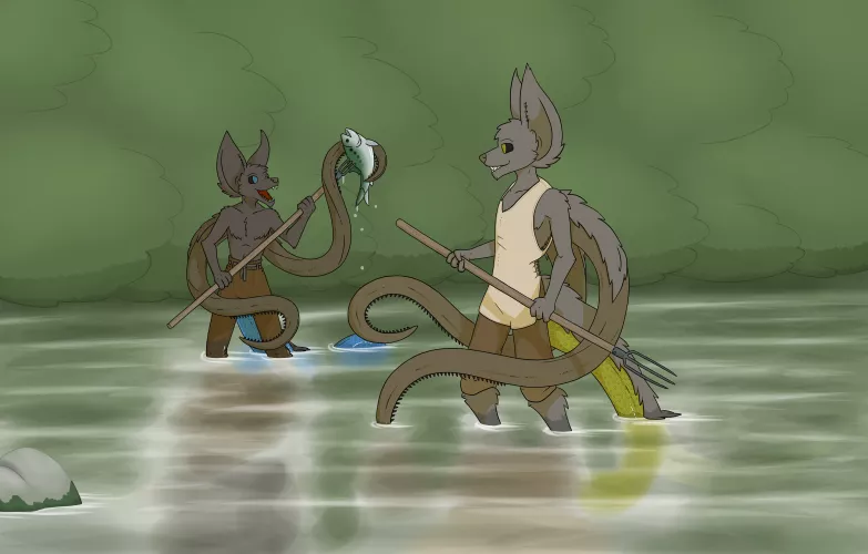 Spearfishing [Art by Me]