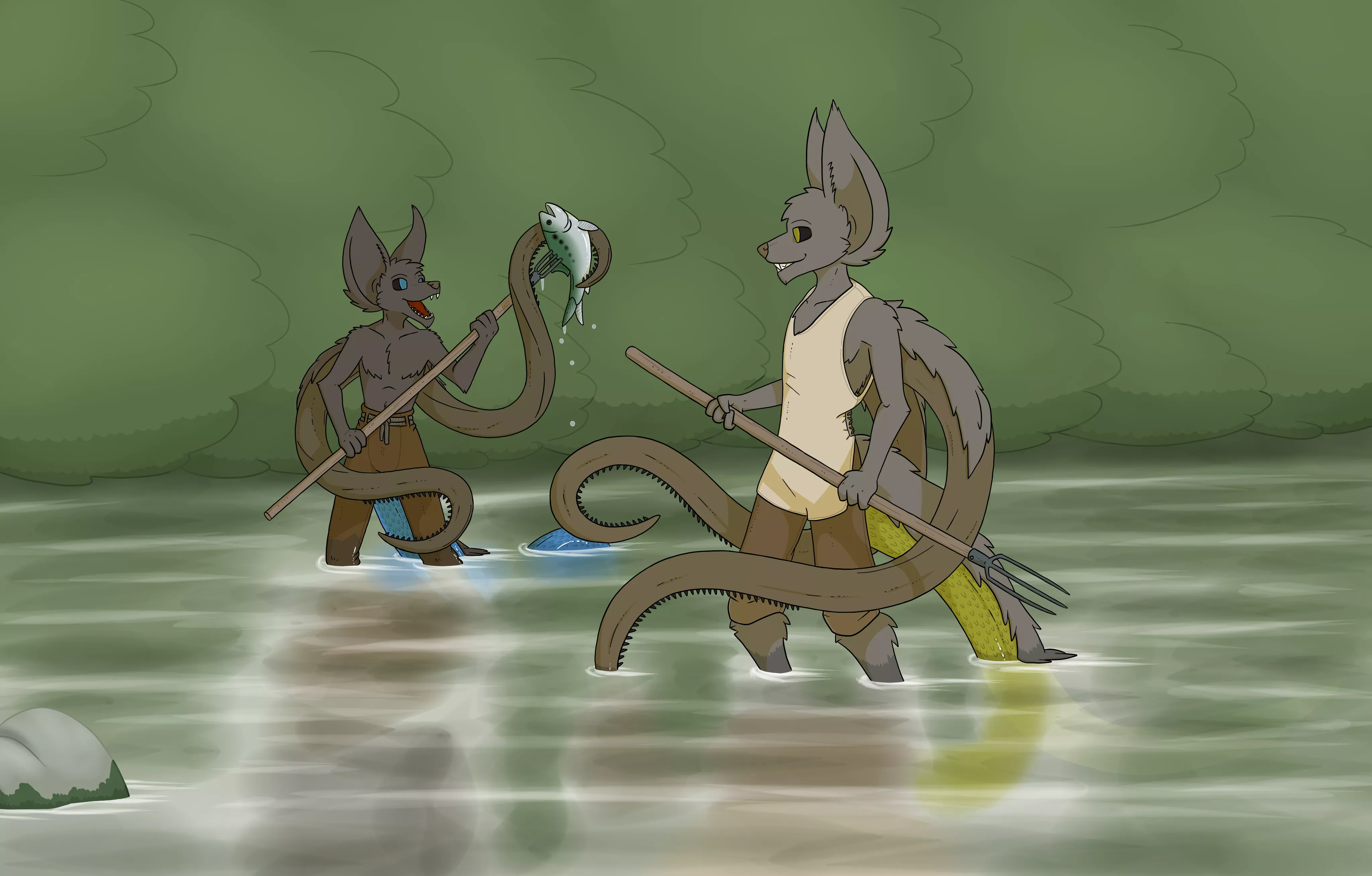 Spearfishing [Art by Me]