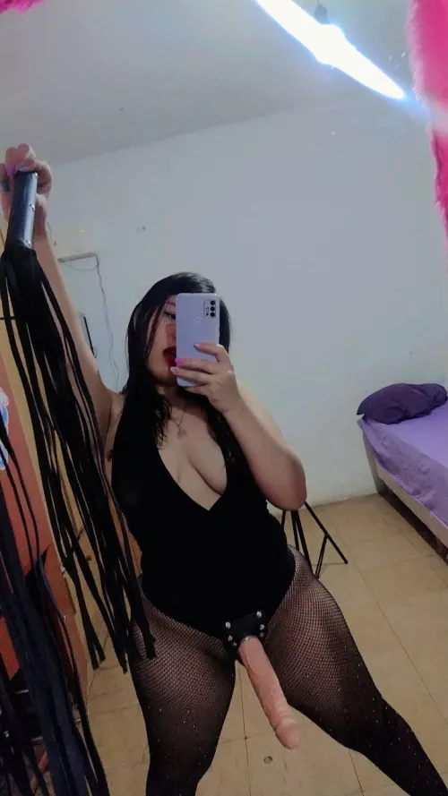 Start by caressing her, she likes to be pampered before breaking your ass