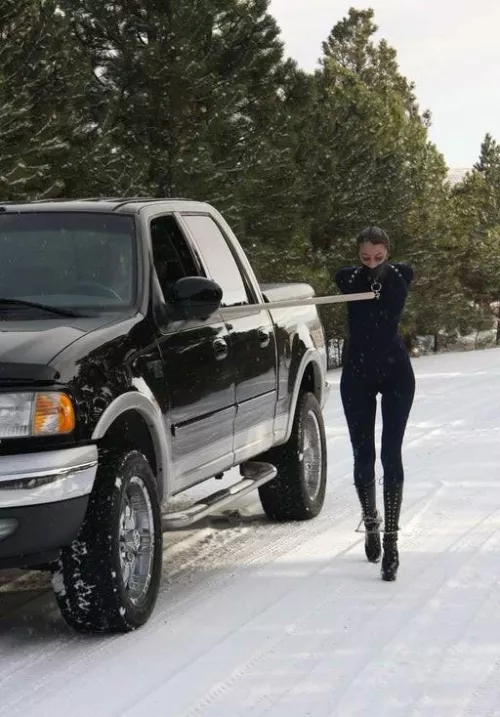 Taking her for a brisk walk while staying comfortable