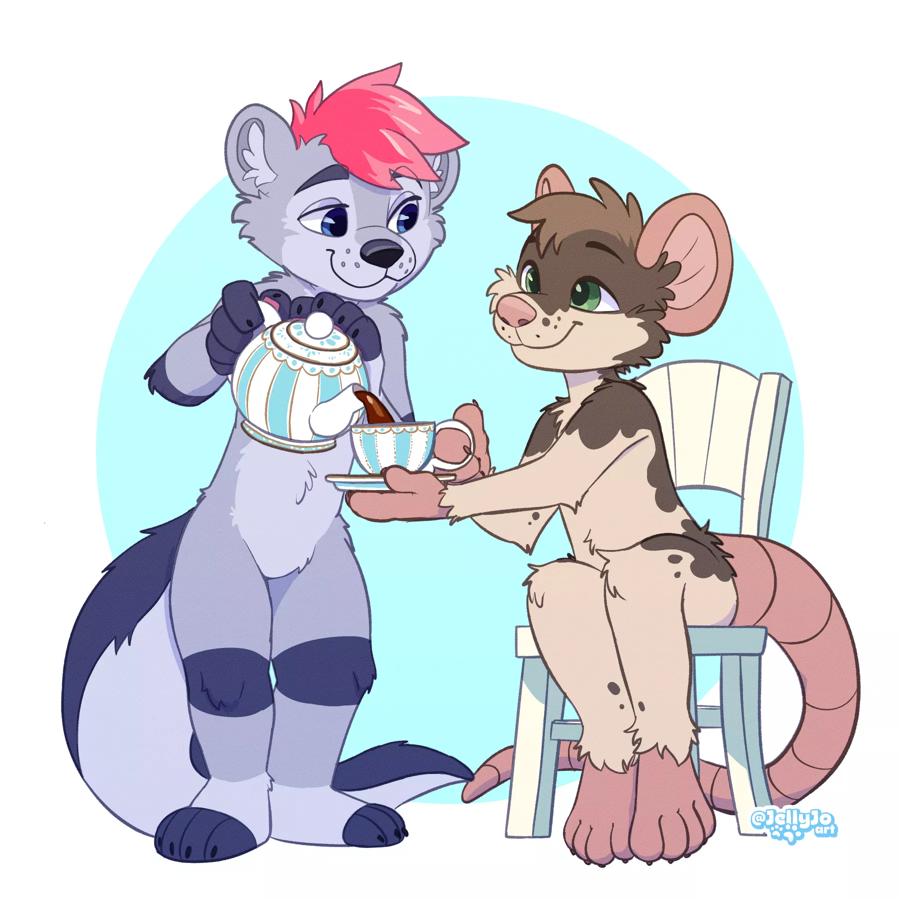 Tea time ☕ (art by me)