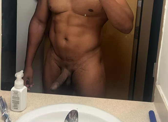 Well….are you gonna come make this black cock hard?