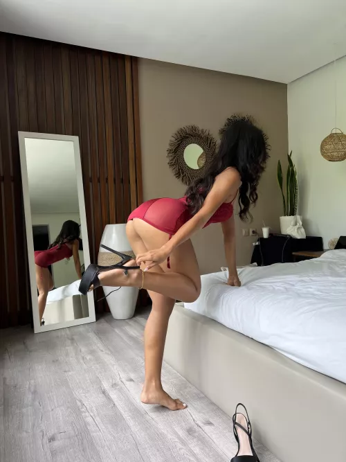 what you think of my new red dress daddy