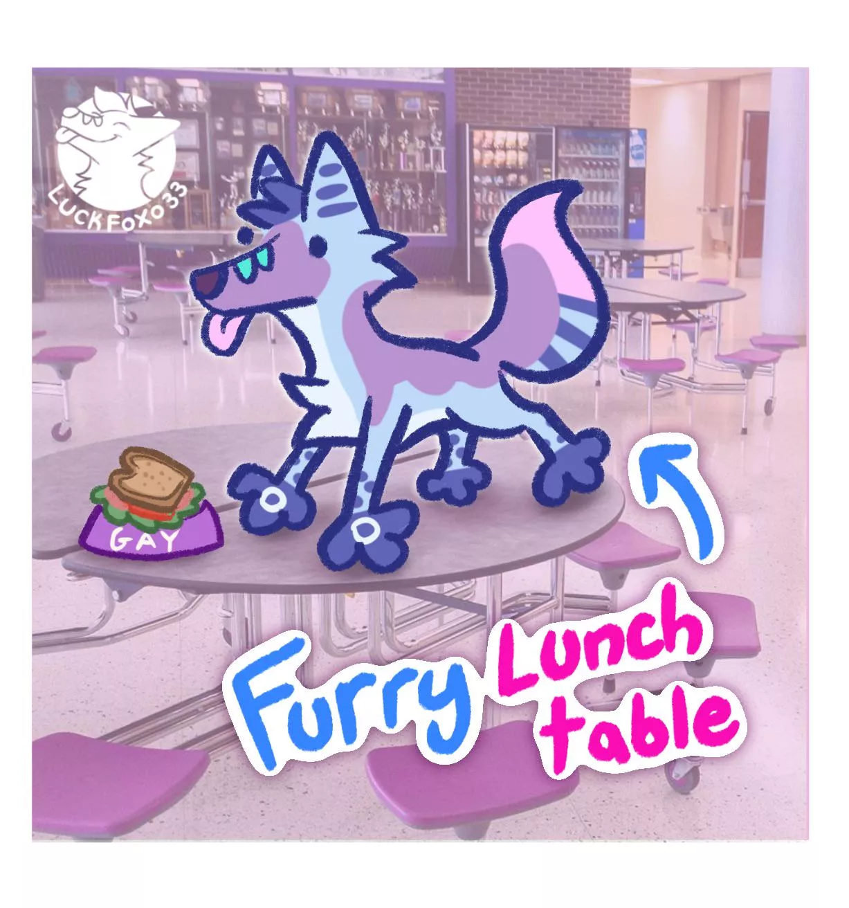 Would you sit with him? 🥪 (@LuckFoxo33)