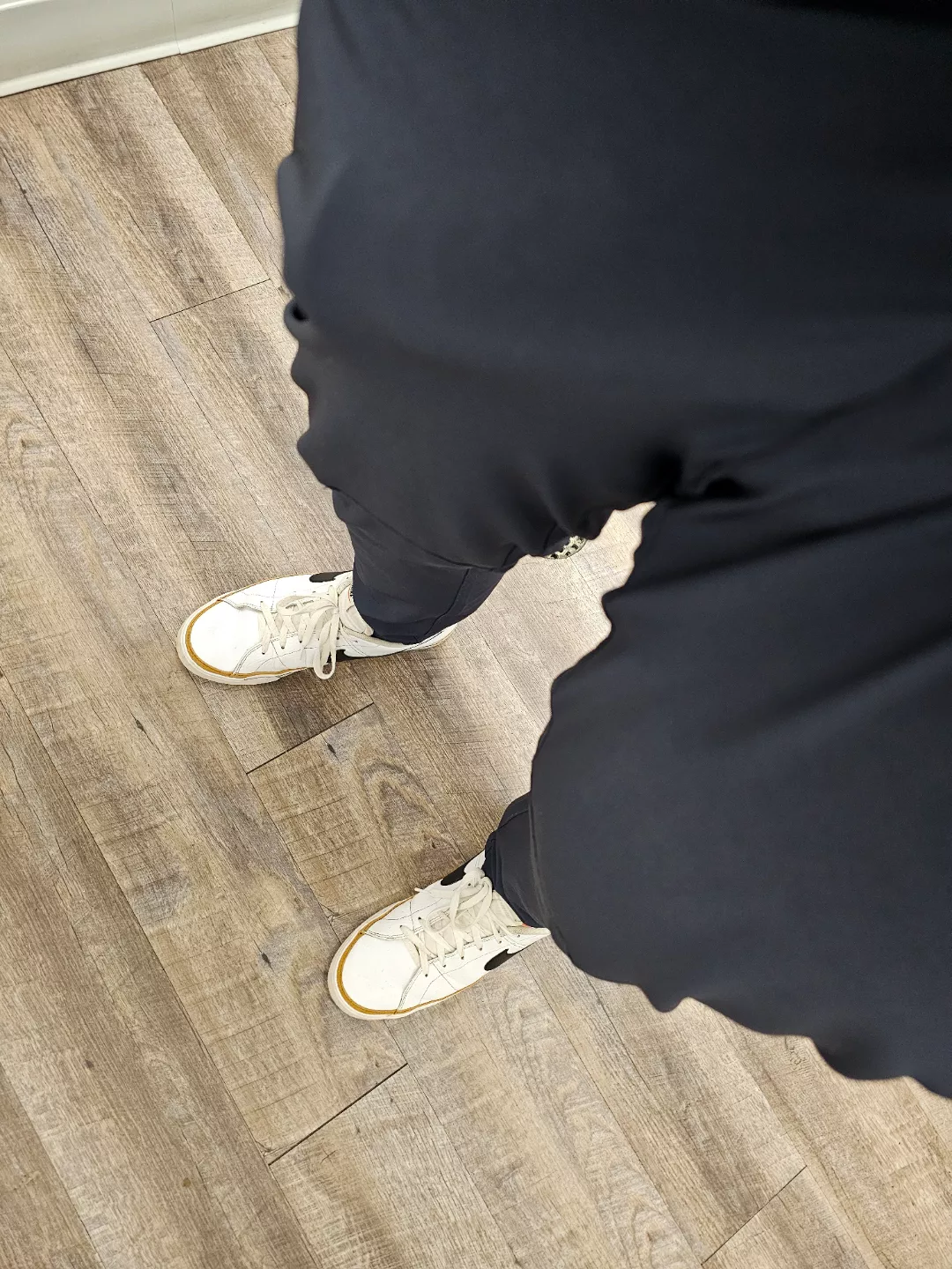 You think this little outline is too noticeable for work?