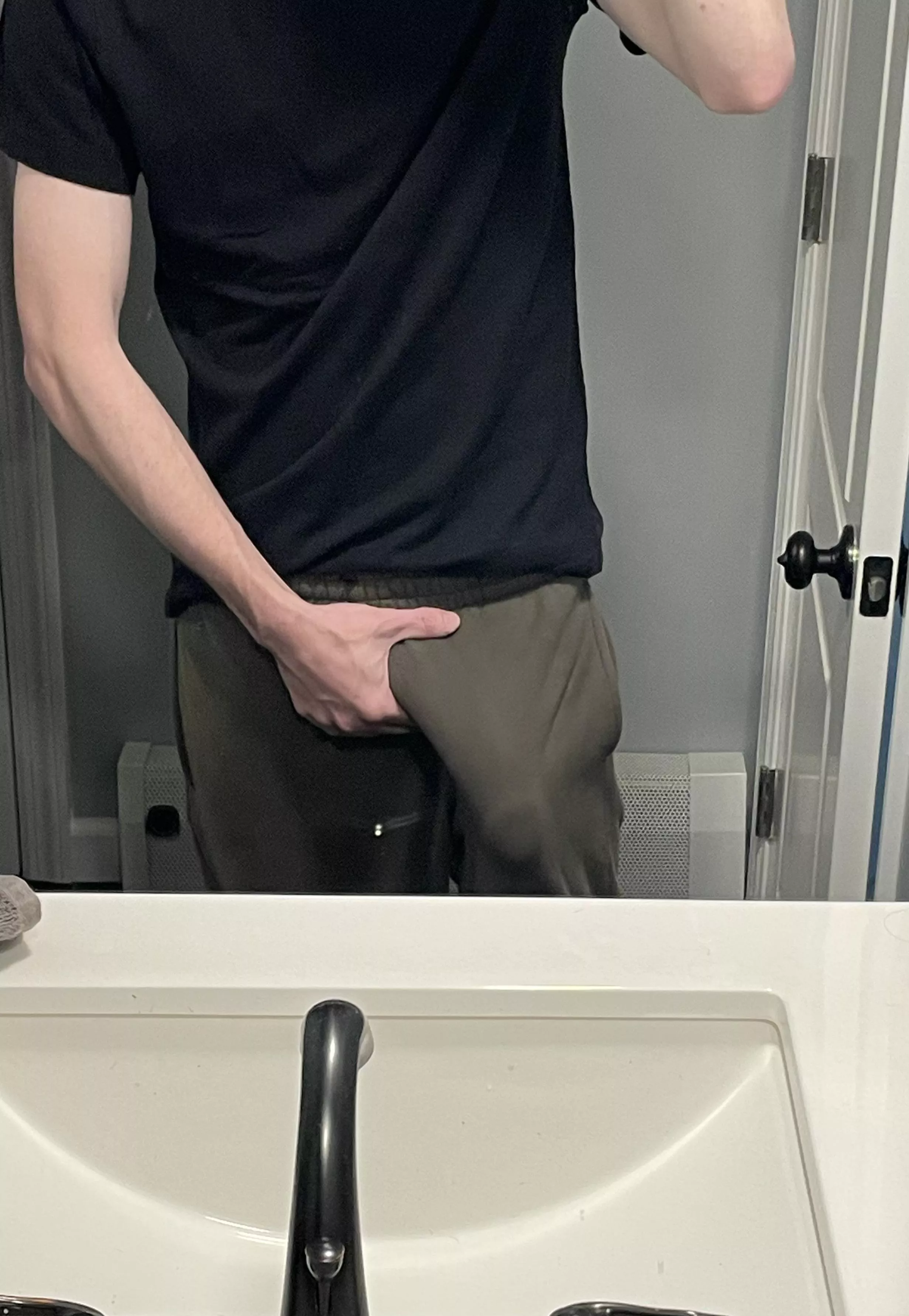 Are green sweatpants the new grey?