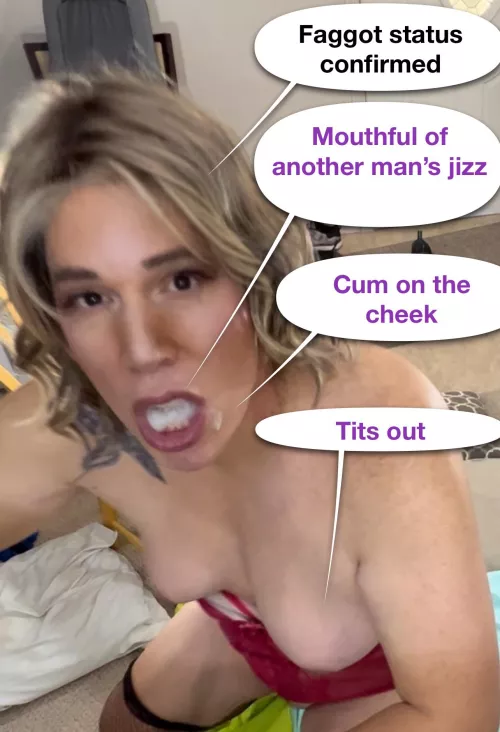 Faggot status confirmed