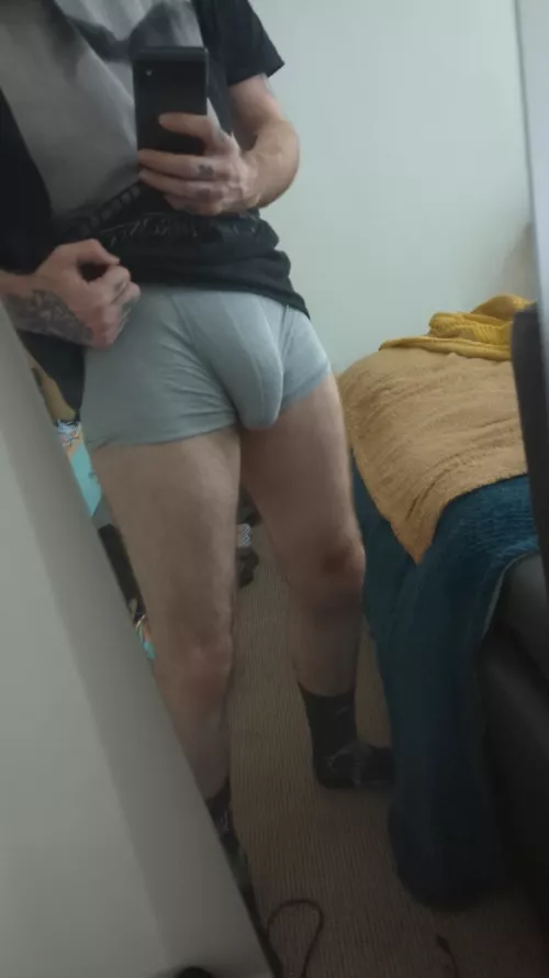 Finally taking trousers off rocks