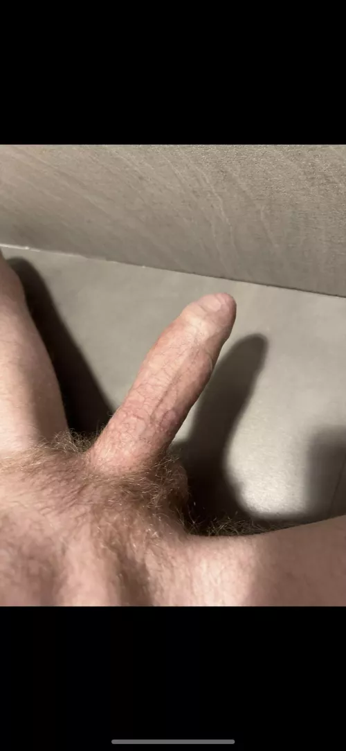 First pic of my thick unshaved dick