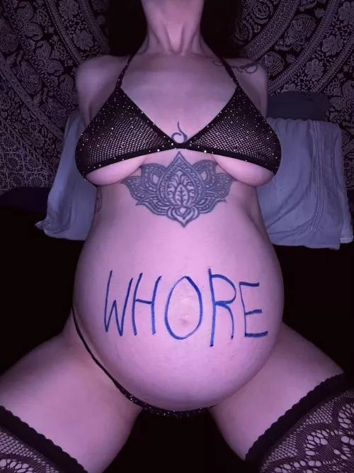 How else do you think I ended up with this big pregnant belly