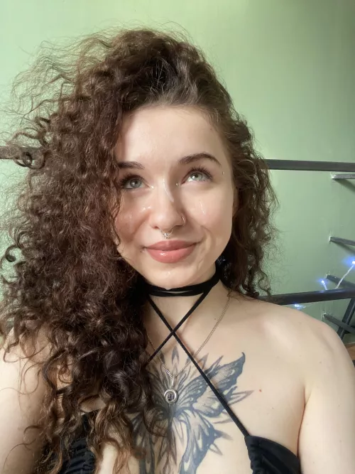 Hungry look at cock that did it