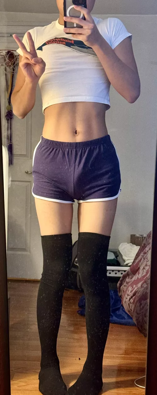 I think my abs are starting to show?