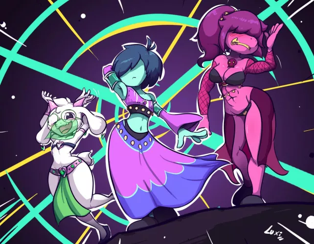 [Kris/Ralsei/Susie] Bellydancers