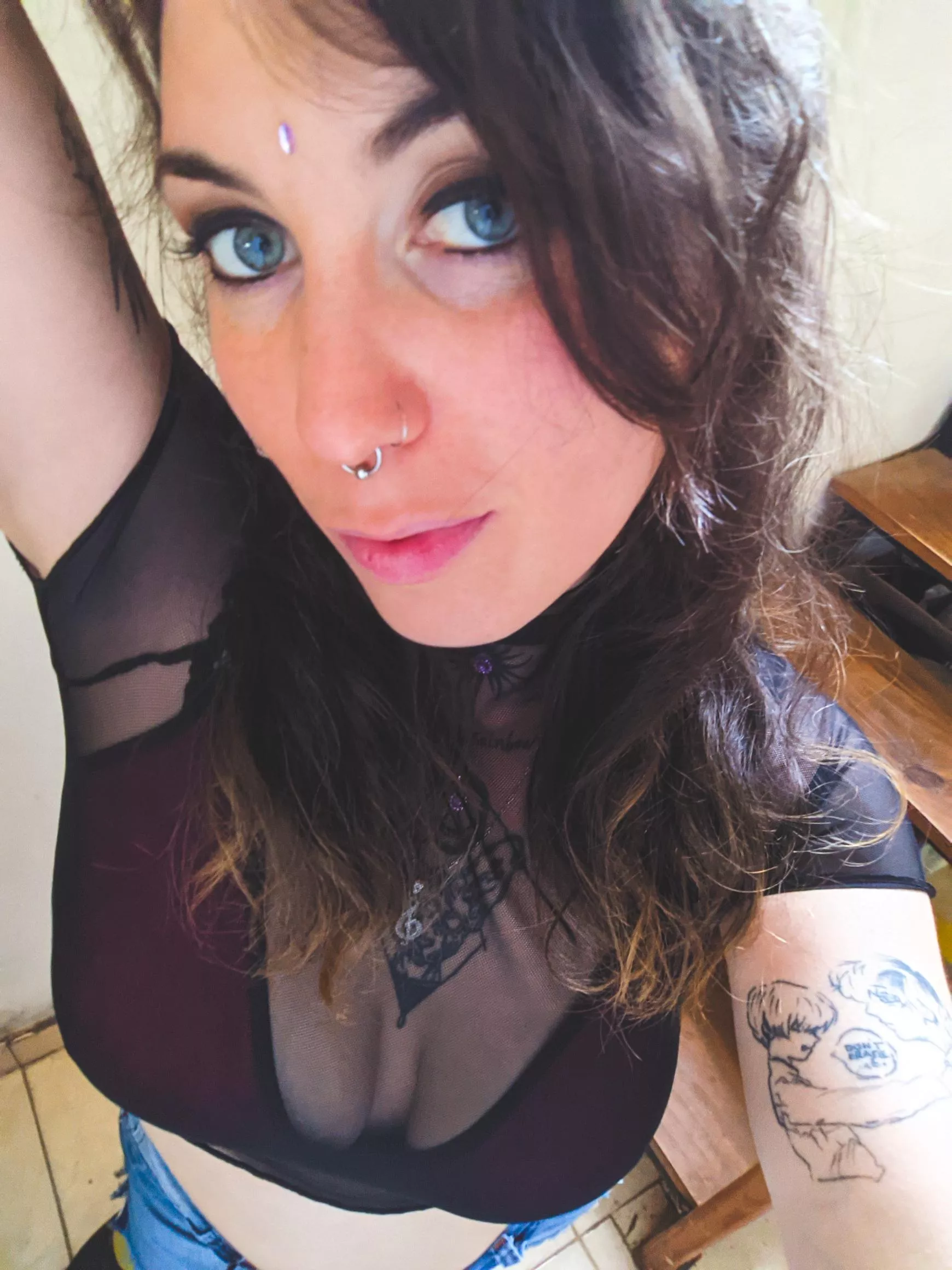 Love this transparent top f32