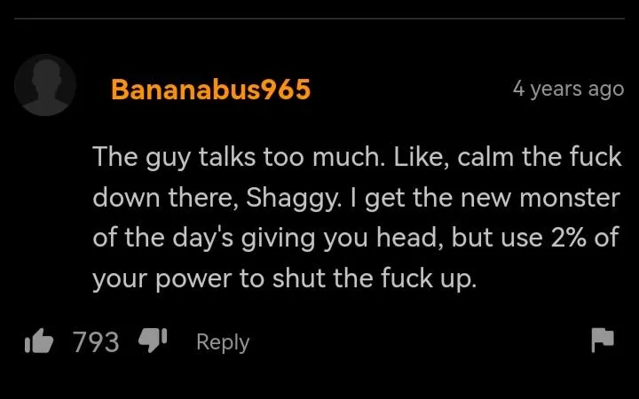 Male speaks = instant-soft