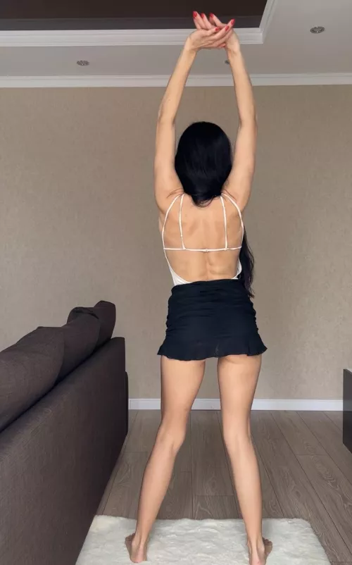 Mini skirt to the beach